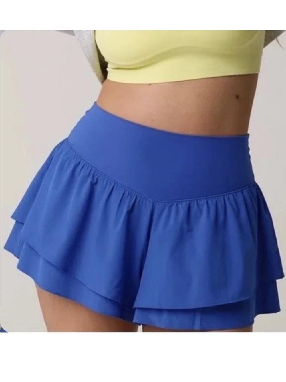 Viral TikTok OFFLINE by Aerie Royal Blue Layered Ruffle Tennis Skort L